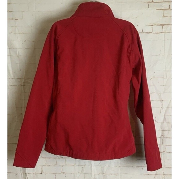 Trespass Womens Red Softshell Full Zip Wind Resistant Lightweight Jacket Size M - Picture 3 of 4